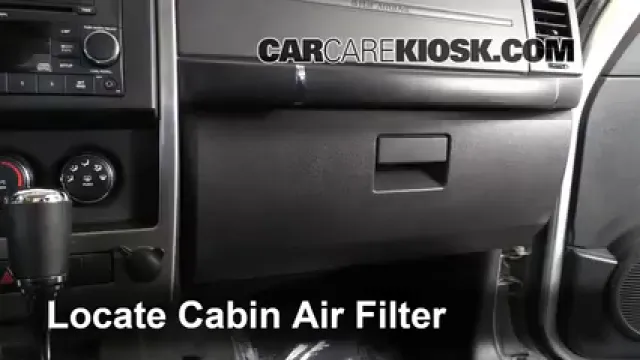 2011 Jeep Liberty Sport 3.7L V6 Filtre à air (intérieur) Changement